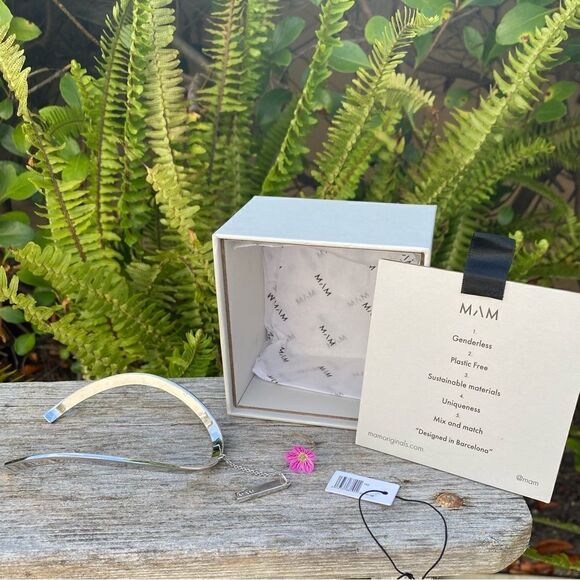 NWT/NIB New MAM ORIGINALS STERLING SILVER ANKLET w/CHAIN. Adjustable. - Picture 8 of 10
